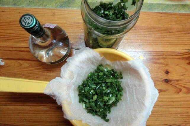 Teinture de kolanchoe et de vodka